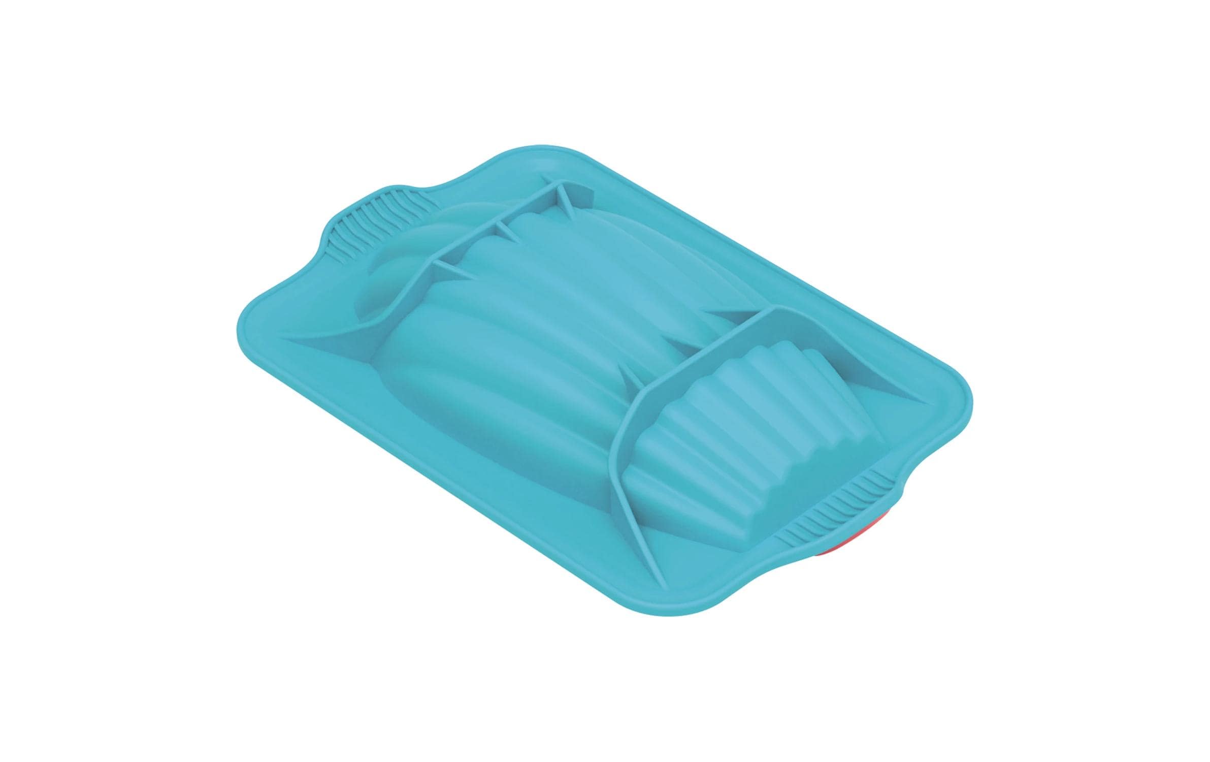 Backform Madeleine XXL BlauMadeleines-Backform aus Silikon