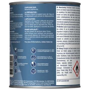 Histor Perfect Base grondverf buiten hout wit 750 ml