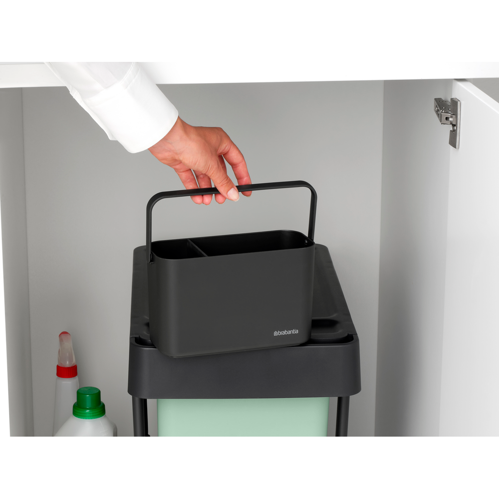 SinkSide aanrecht organiser met vaatdoekhouder - Dark Grey