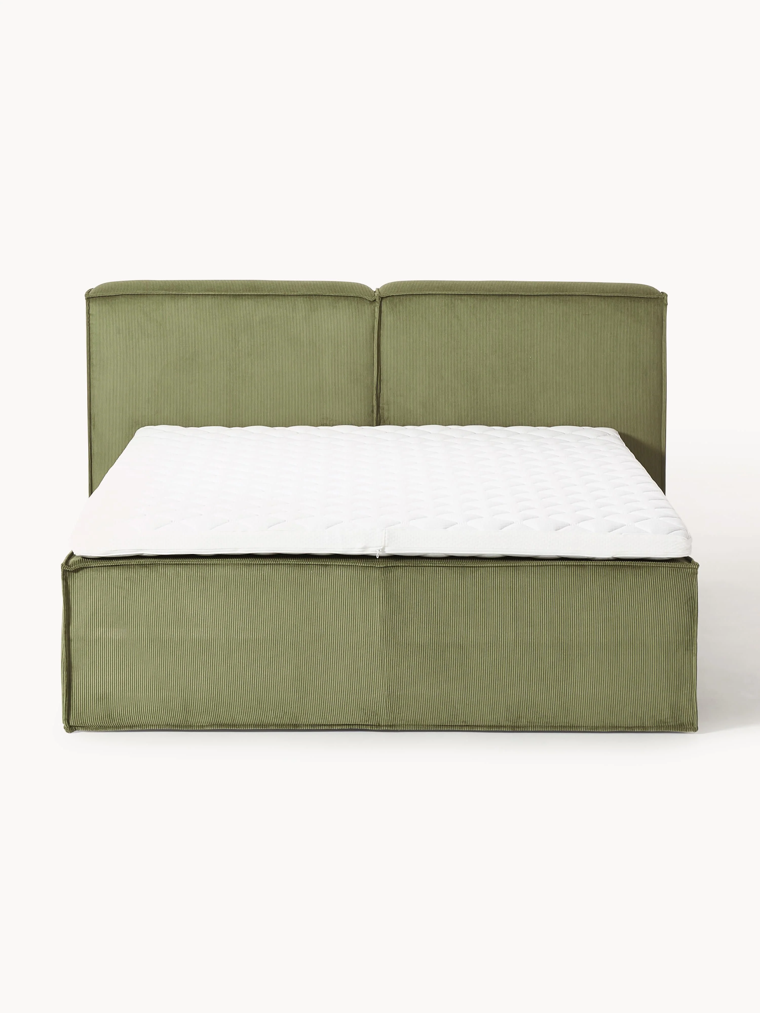 Corduroy boxspring bed Lennon
