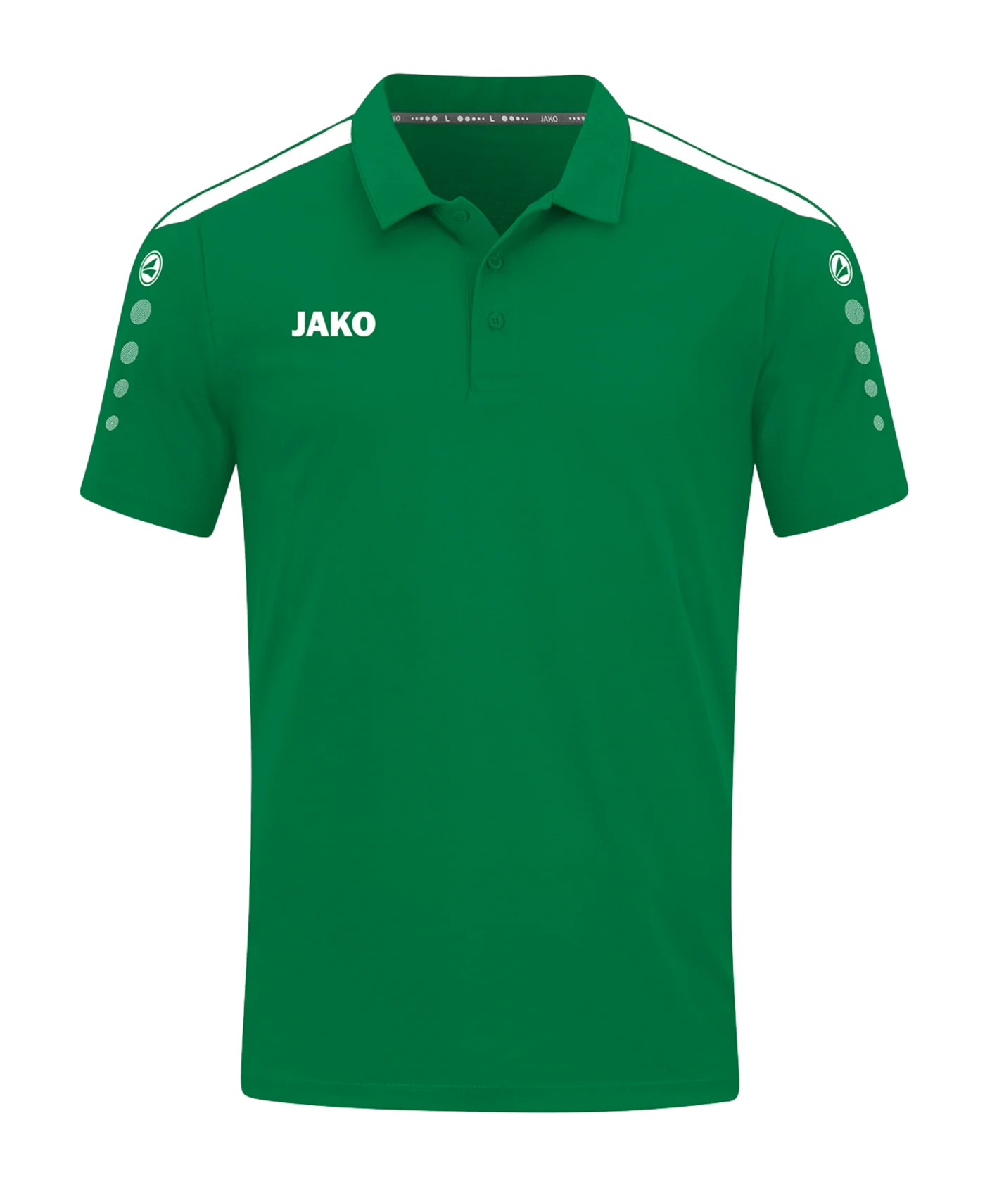 JAKO Power Poloshirt Grün Weiss F200