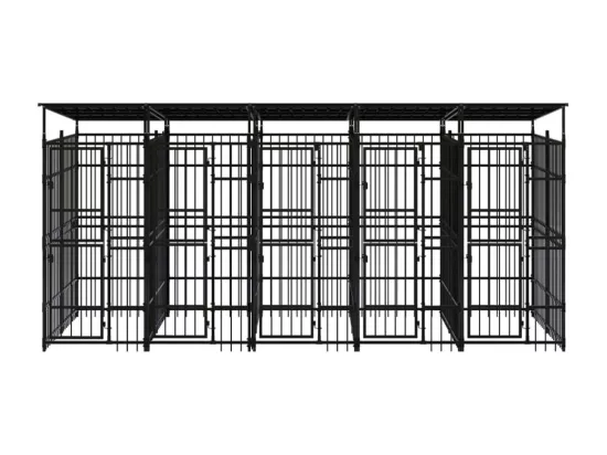 Chenil cage enclos pac noire 480 x 192 x 200 cm 02_0041772