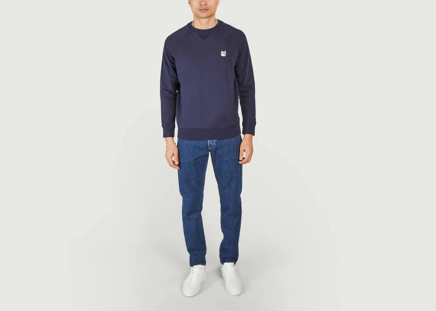 Sweatshirt Fox Head Patch Classic Maison Kitsuné