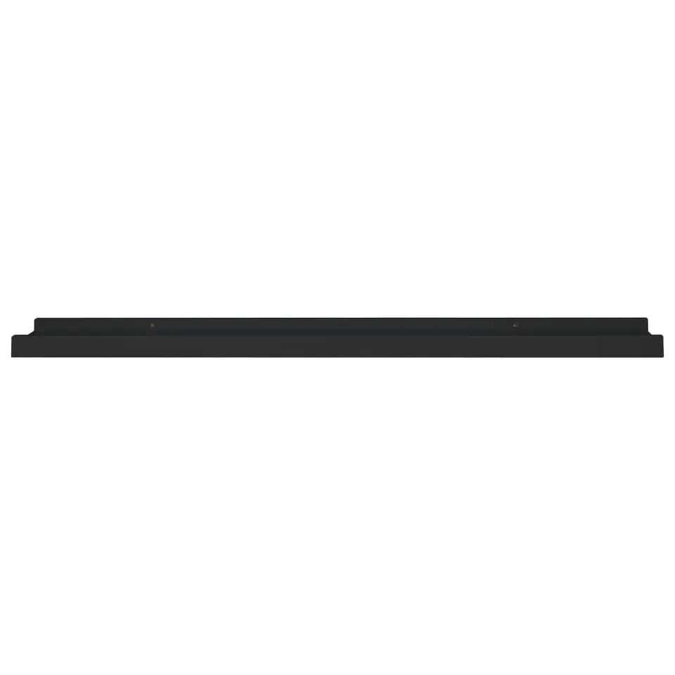 vidaXL - Wandschap - Zwart - MDF - 80 x 9 x 3 cm - 2 stuks