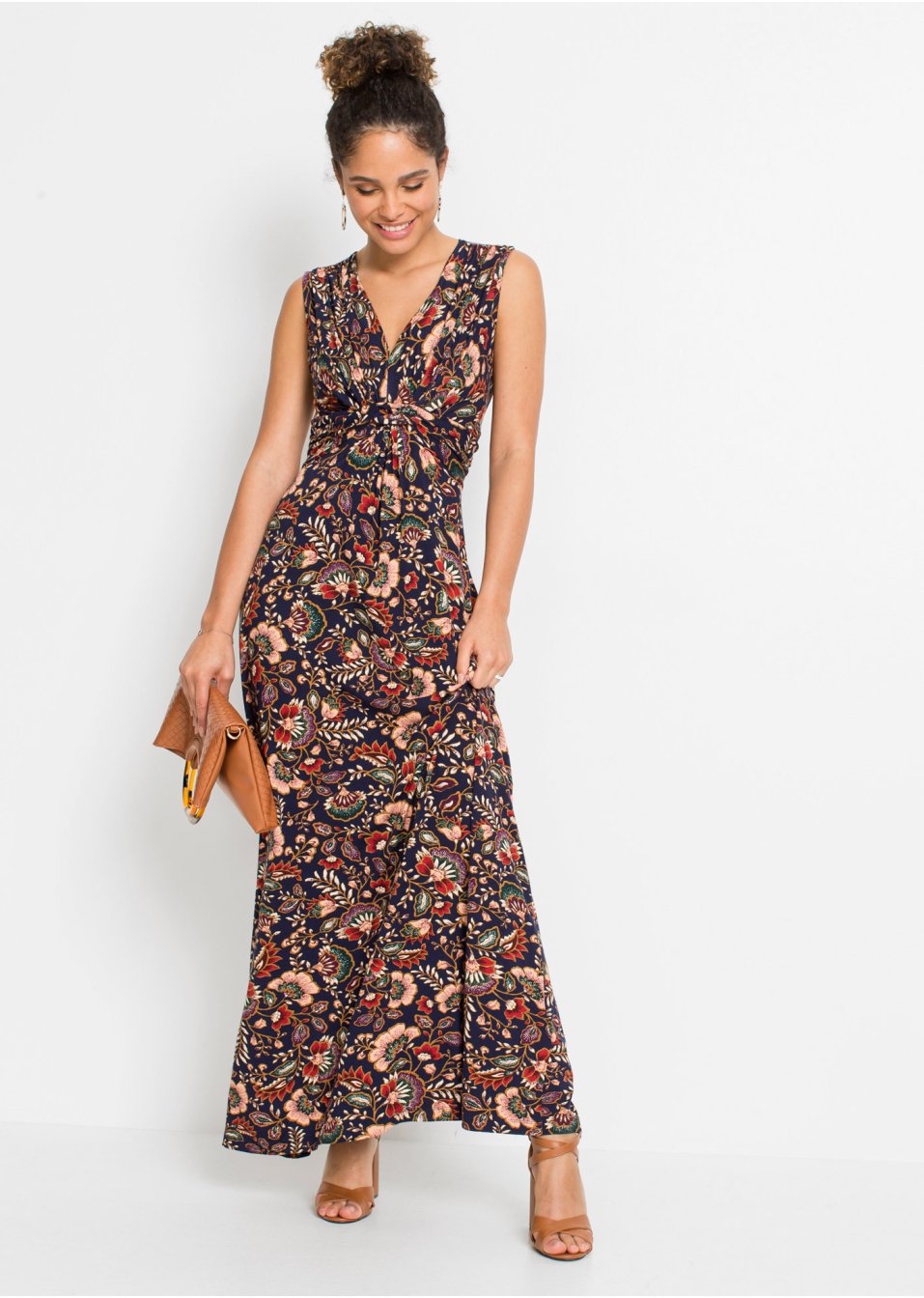 Robe longue imprimée