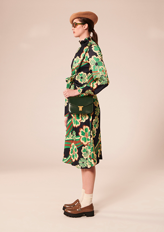 Robe Ronniebleu nuit imprimée à fleurs