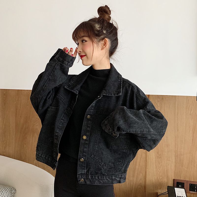 Miss Kekeli - Oversized cropped denim jack