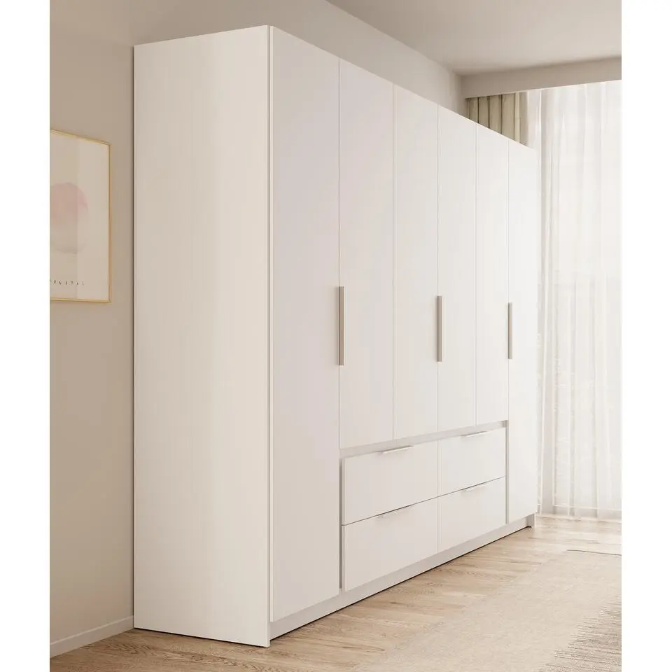 Meubella - Kledingkast Leipzig - Wit - 270 cm