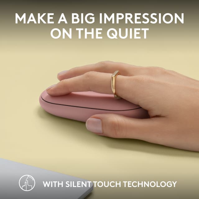 Logitech Pebble Mouse 2 M350s wireless mouse (Rose)