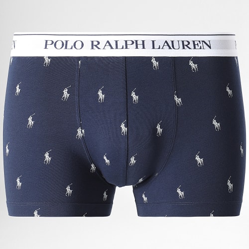 Lot De 3 Boxers Blanc Bleu Marine