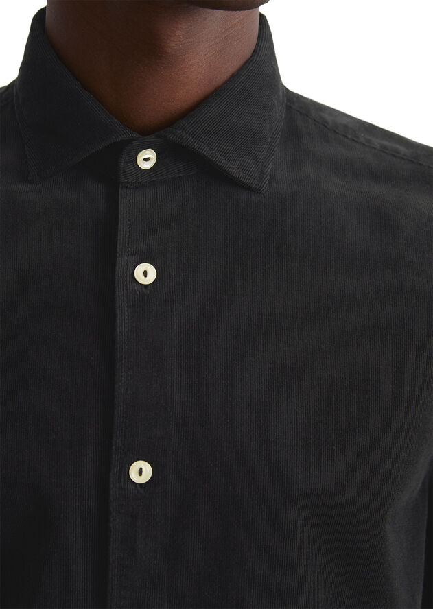 Marc O’Polo Spread collar, long sleeve, round h Black