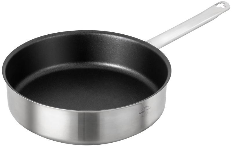 Bratpfanne Montreux 24 cm<br>Hohe Pfanne aus Edelstahl mit Superthermic-Sandwichboden