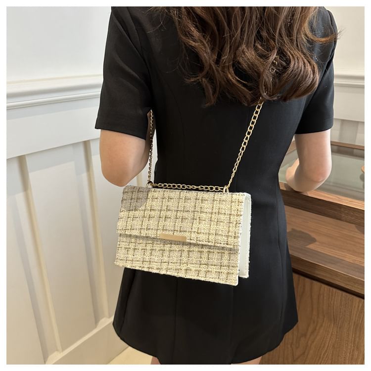 Kleevelind - Tweed Flap Schoudertas