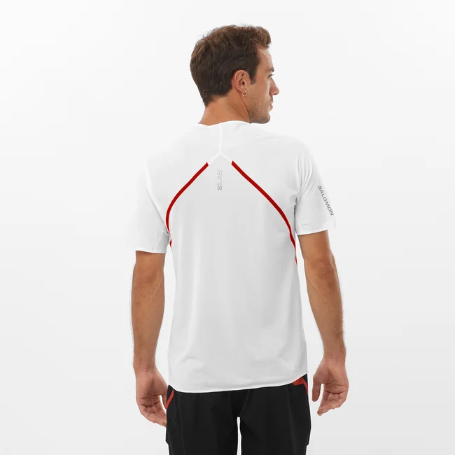 S/LAB SPEED  Kurzarmshirt Herren WHITE/DEEPBLACK