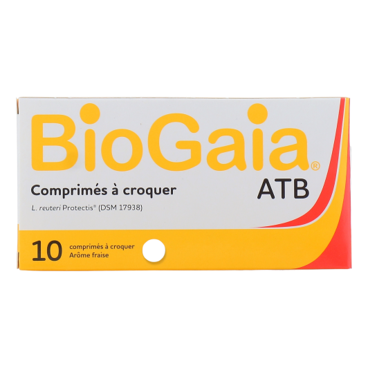 Biogaia ATB comprimés à croquer fraise - Probiotique Digestion