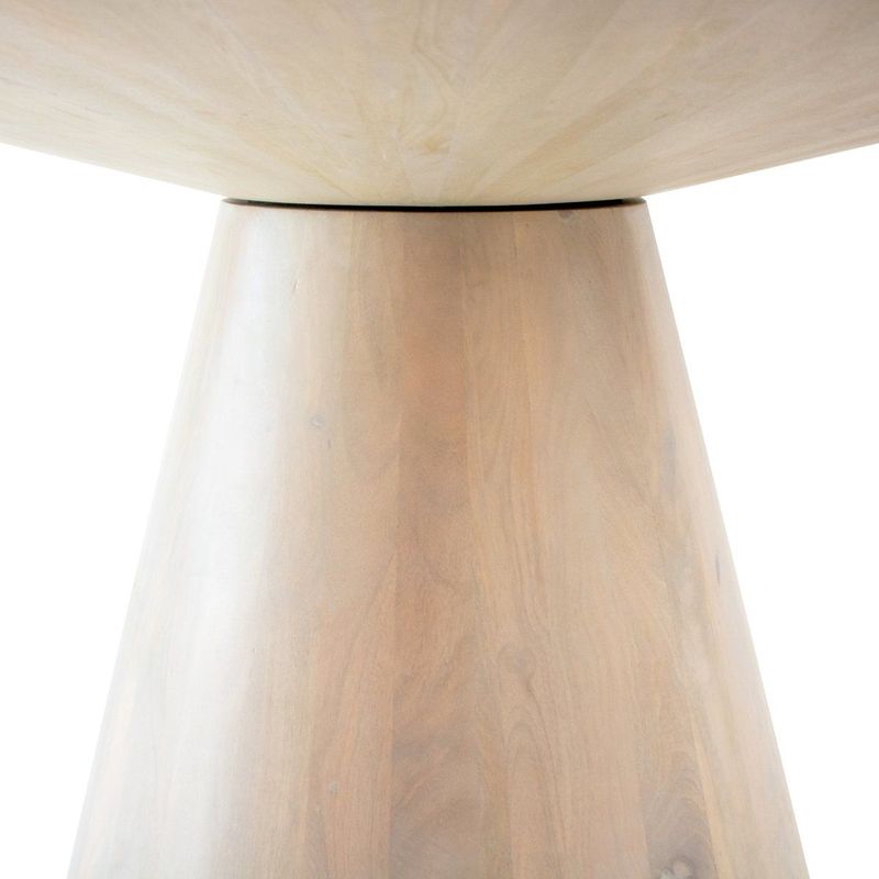 Kick Collection - Eettafel Joe - Ronde - Whitewash - Mangohout - 120cm