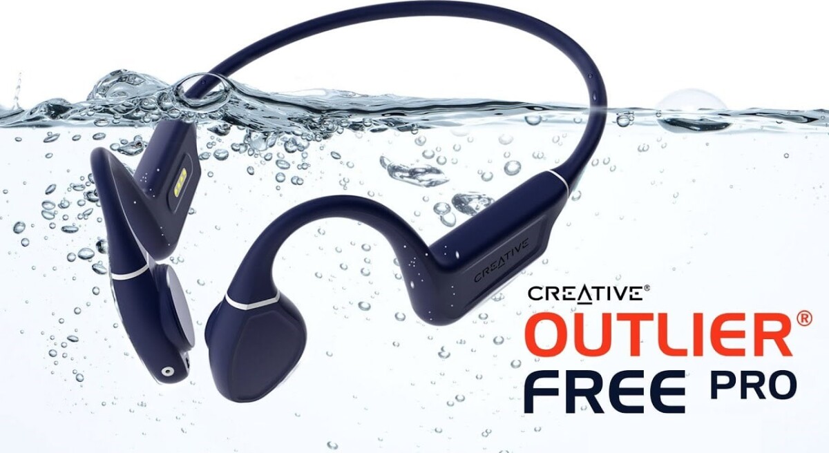 Creative - Outlier Free Pro Høretelefoner - Bone Conduction - Blå