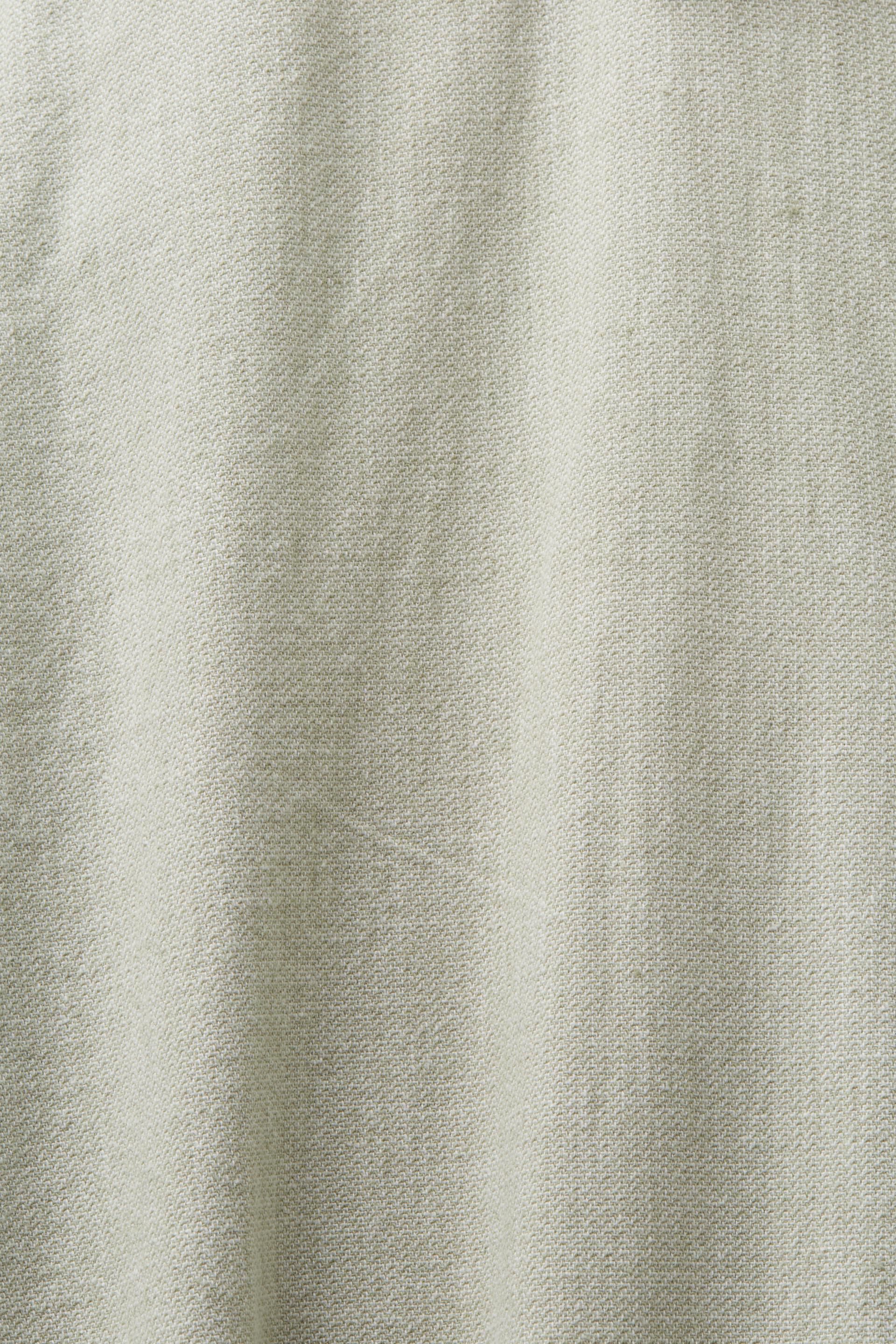 Chemise à chevrons, en lin mélangé