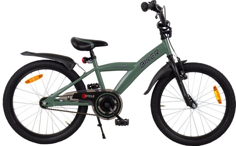 2Cycle Biker Kinderfiets - 20 inch - Groen
