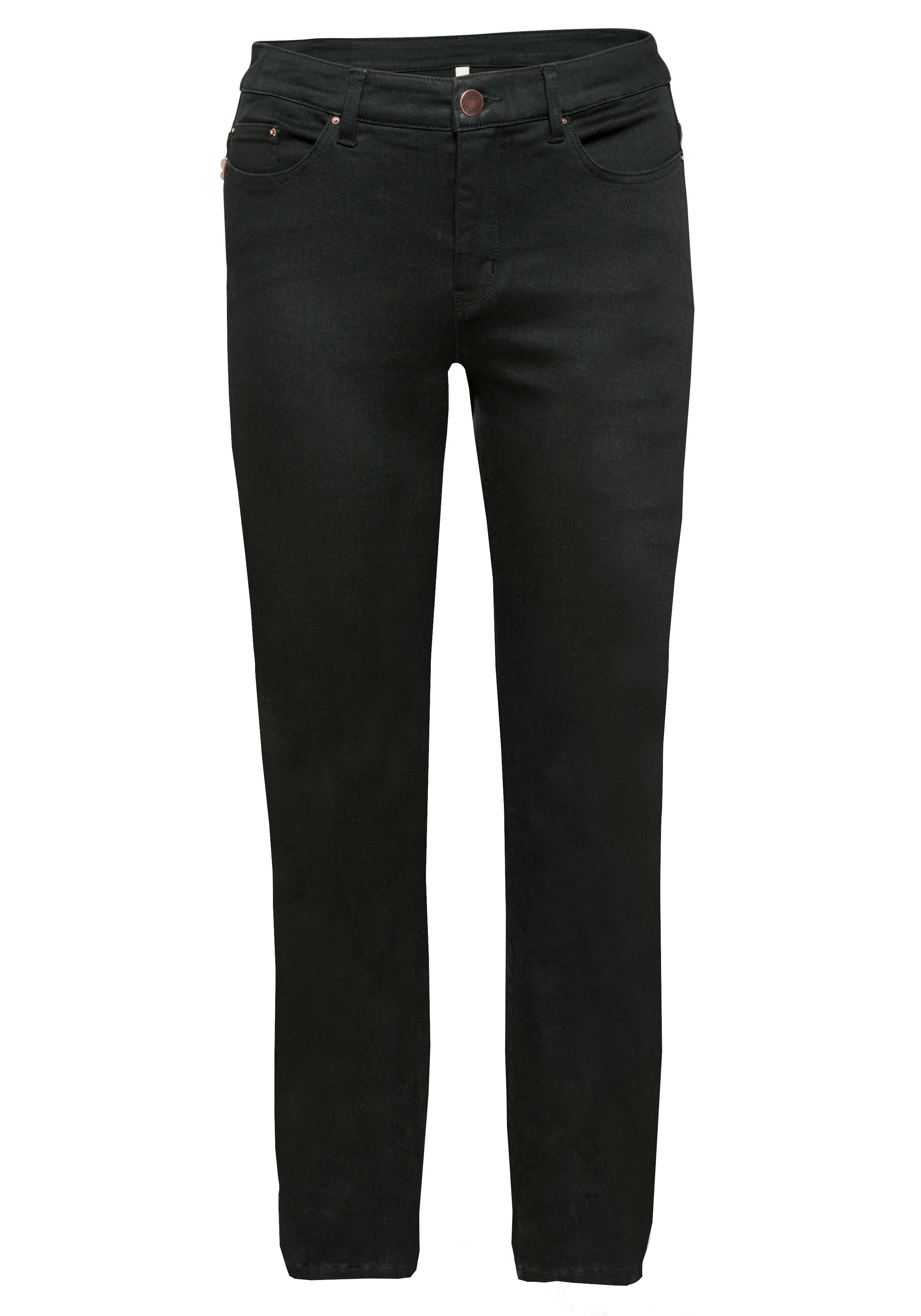 Gerade Stretch-Jeans mit Bodyforming-Effekt