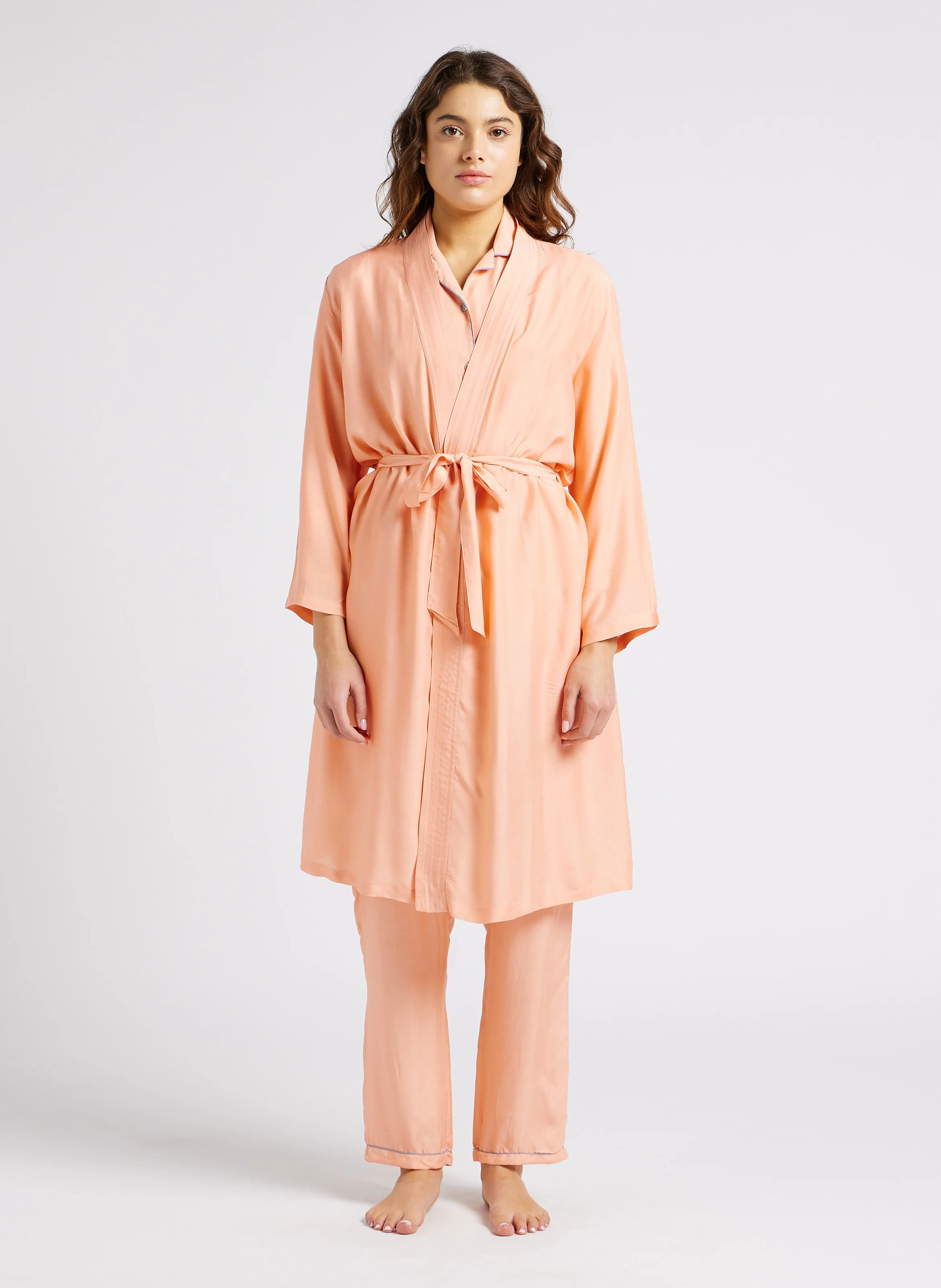 JULIETTE - Kimono en soie| Rose
