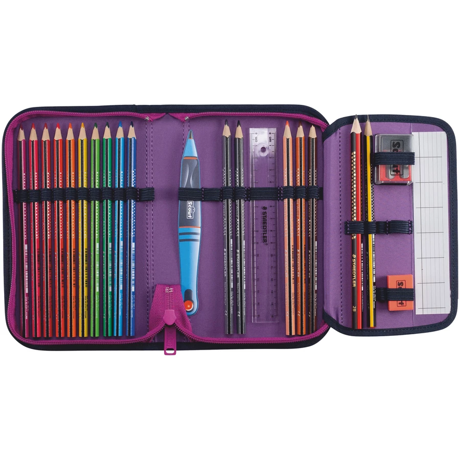 Scout Neo Exklusiv Movie Star - Schulranzen Set 5tlg. Pink Pixel