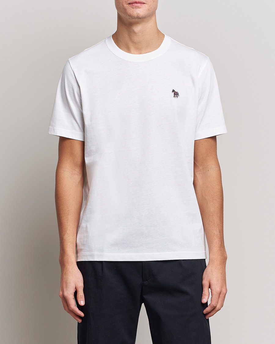 PS Paul Smith Organic Cotton Zebra T-Shirt White