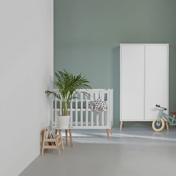 Europe Baby Sterre Babybed - 60 x 120 cm - Wit / Naturel
