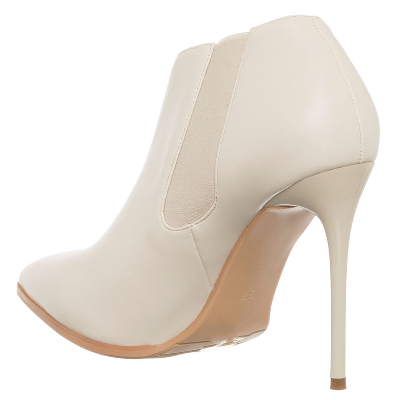 Laura Biagiotti Bottines Felicia ivoire - Talon 10.5 cm