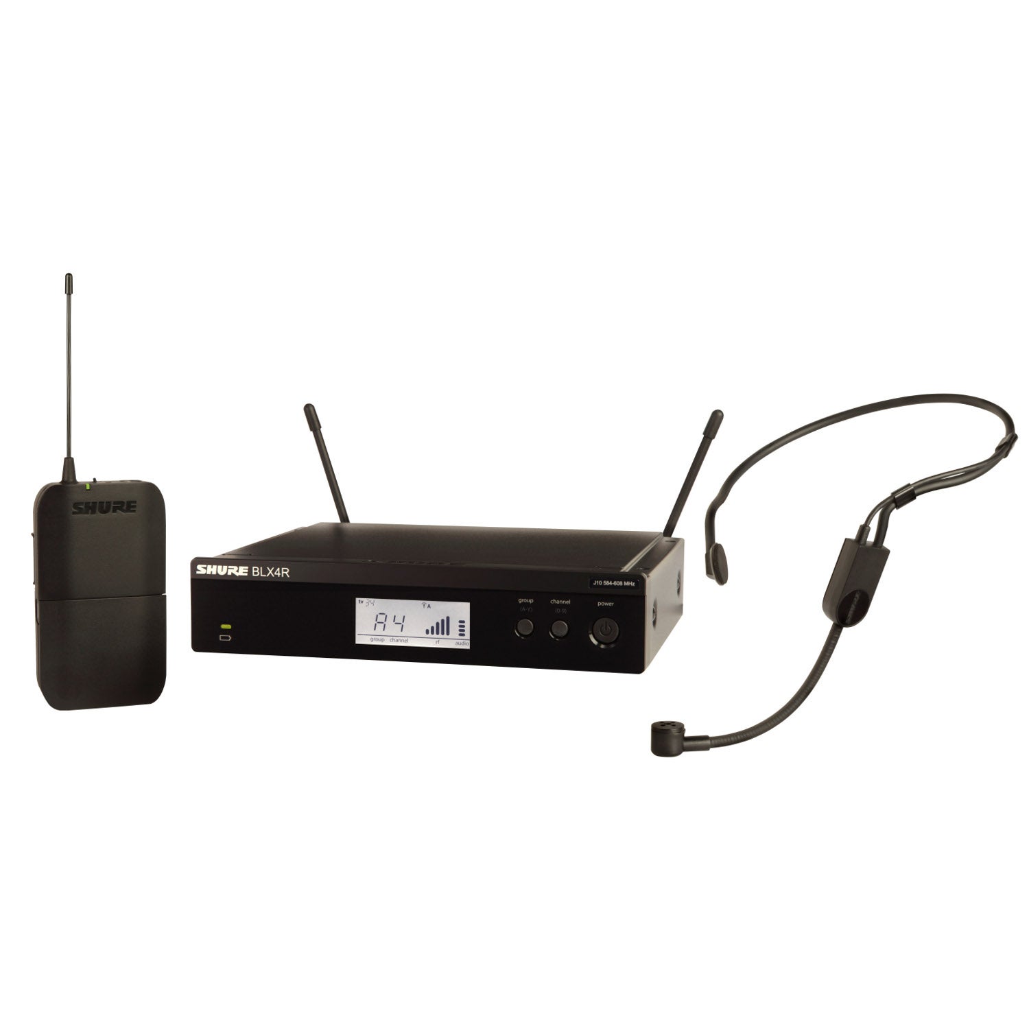 Shure BLX14RE/P31-M17 (662-686 MHz) draadloze headset rackversie