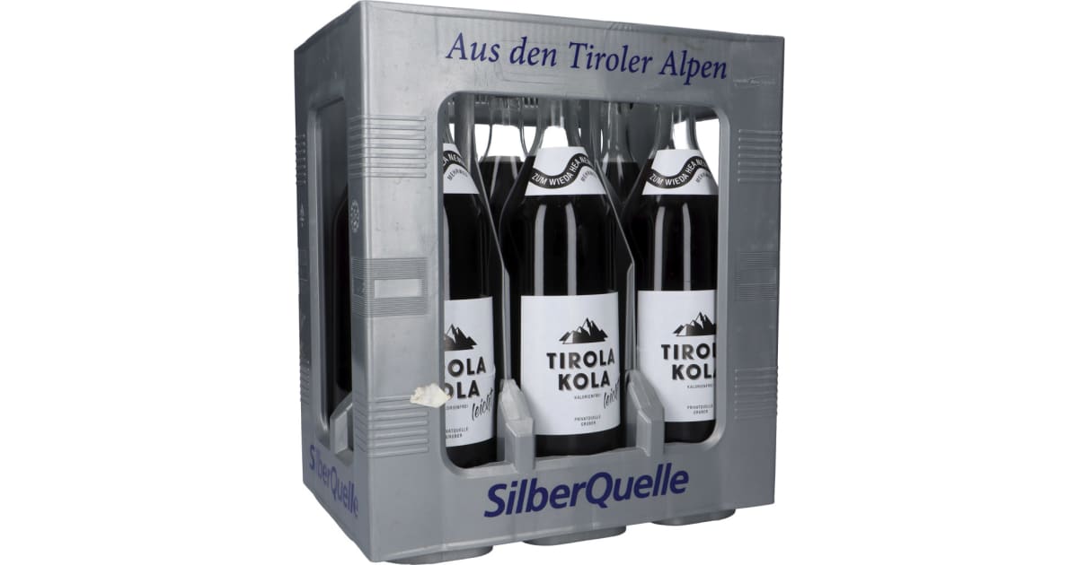 Privatquelle Gruber Tirola Kola leicht 1,0 Liter (Mehrweg)