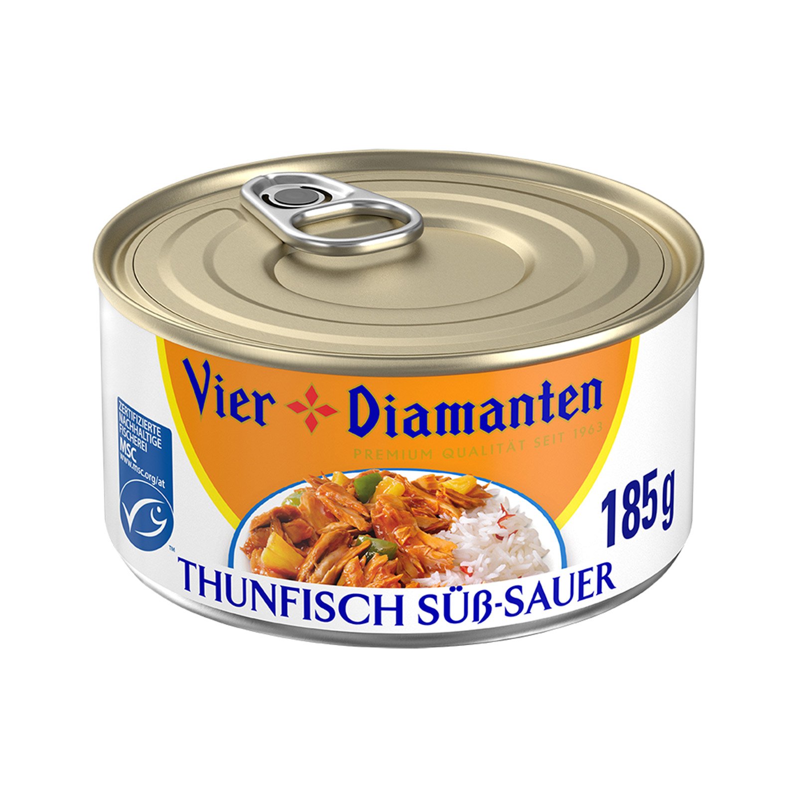 Vier Diamanten Thunfisch Süß-Sauer