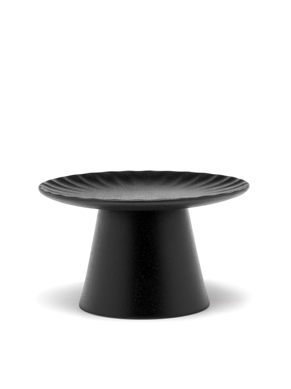 Serax Inku by Sergio Herman taartplateau small Ø15 zwart