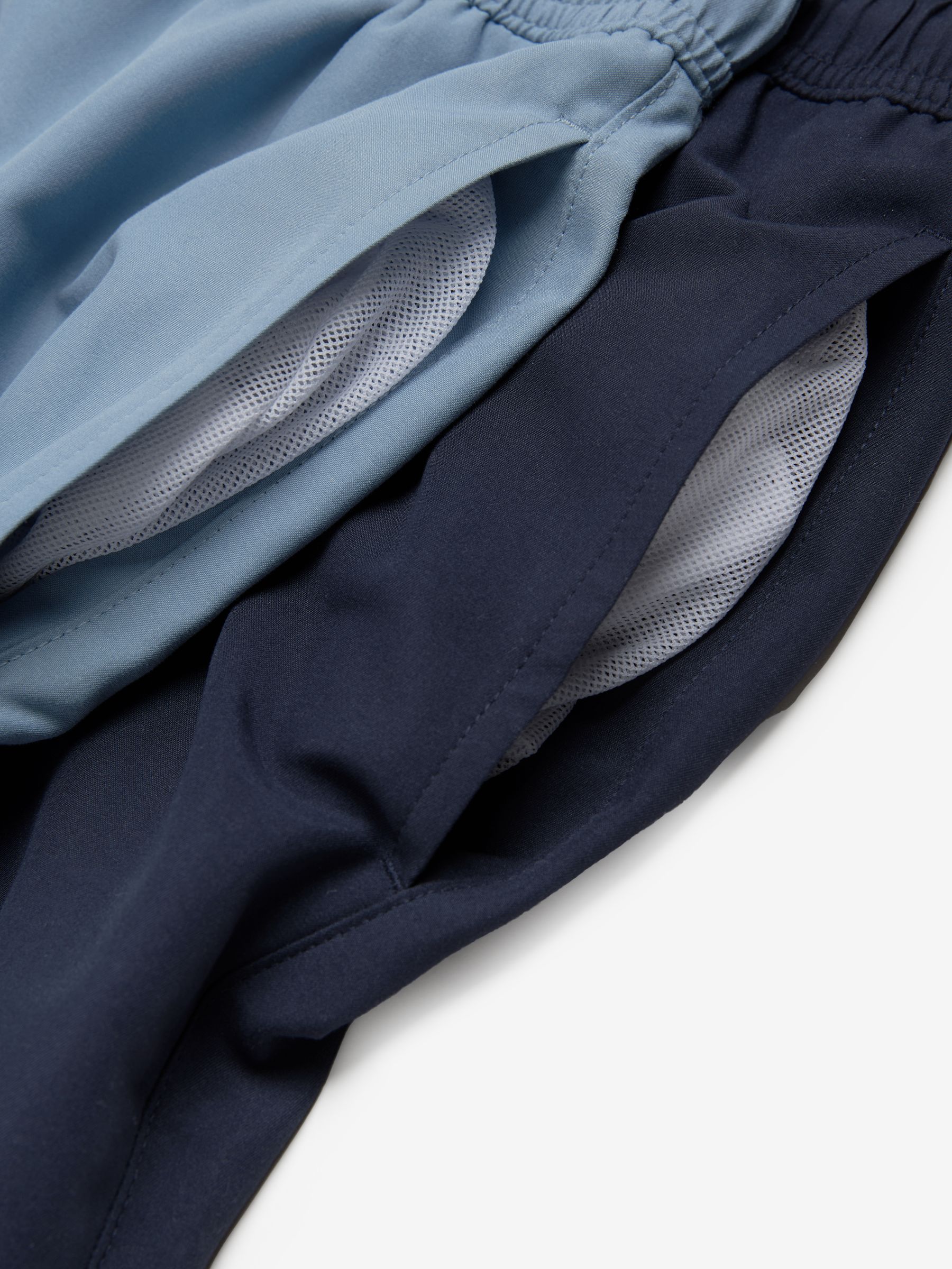 Leiblauw/marineblauw - Essential zwemshorts 2 stuks
