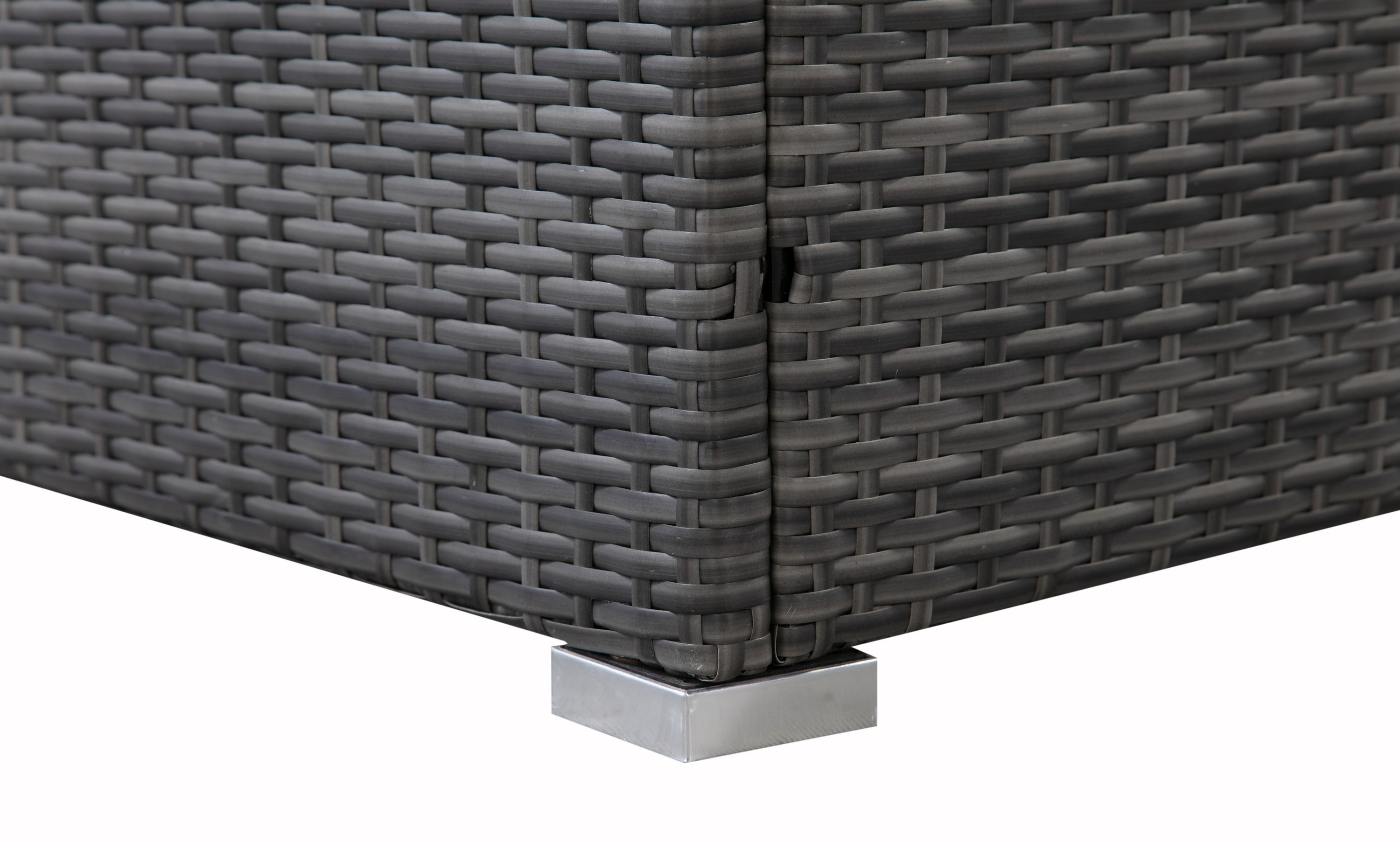Rattanlounge FARO grau/beige