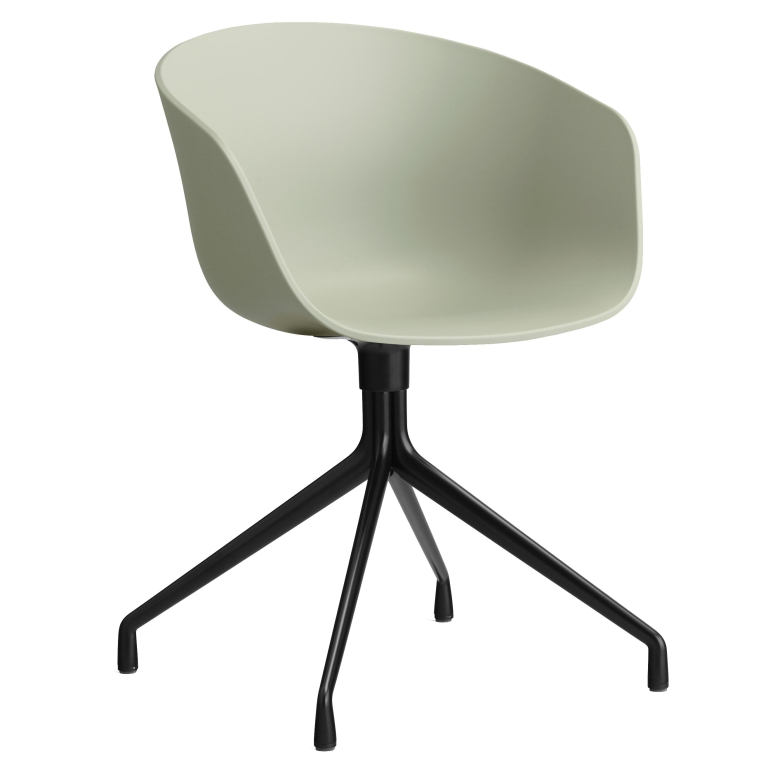 Hay AAC20 stoel zwart onderstel Pastel Green