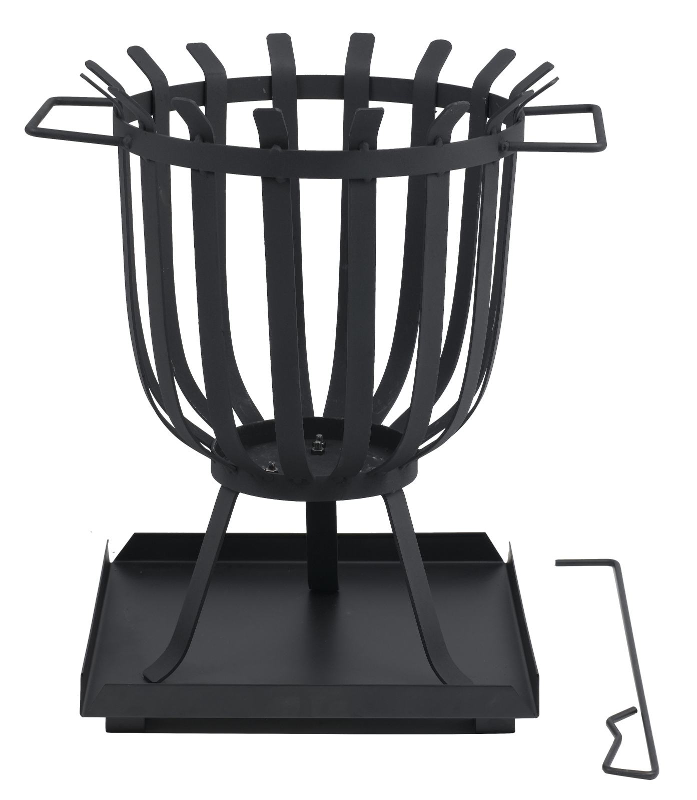 Feuerkorb BRENTWOOD - schwarz - Ø 26 cm