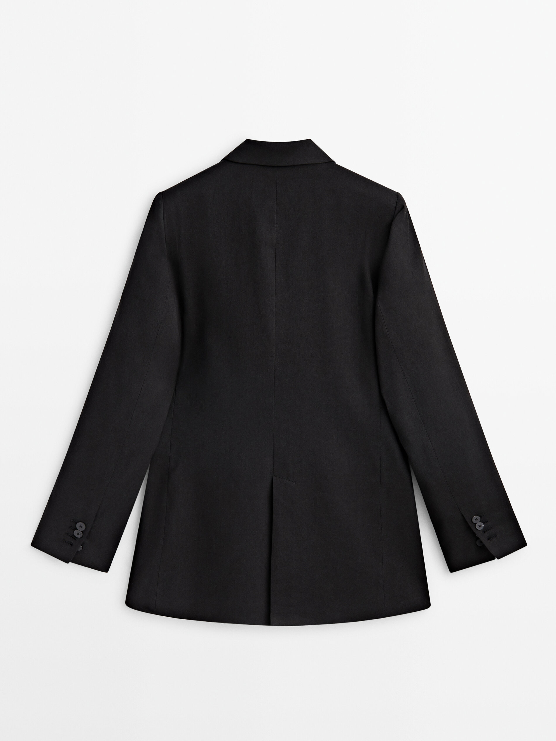 Americana traje mezcla linho stretch - PRETO