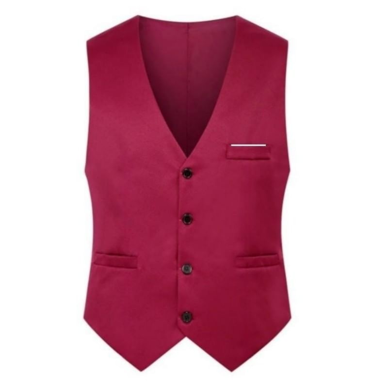 YIKES - V-hals effen vest met knopen