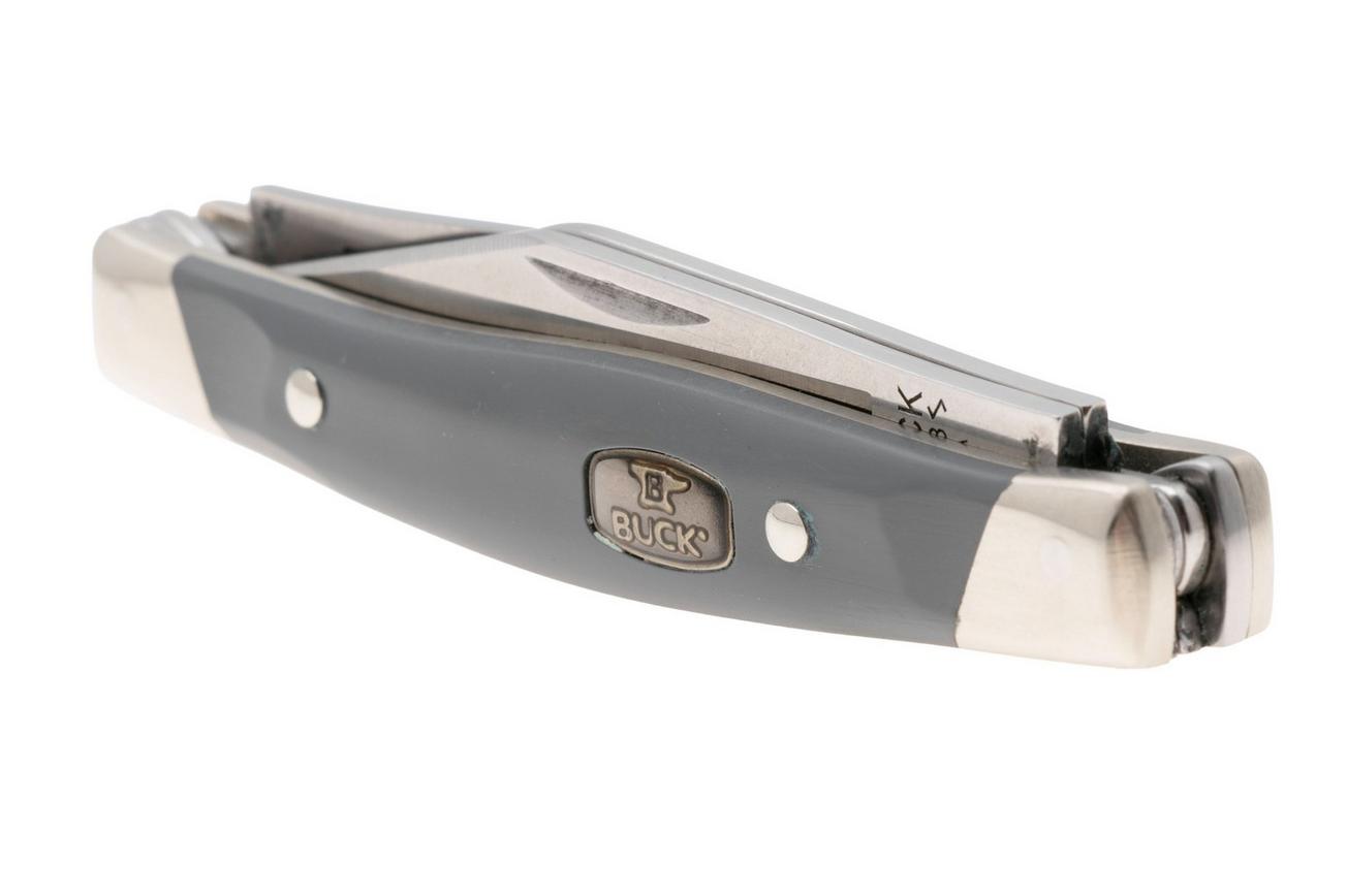 Buck Cadet 0303GYS2 Satin 420HC, Gray Synthetic Nickel Silver, zakmes