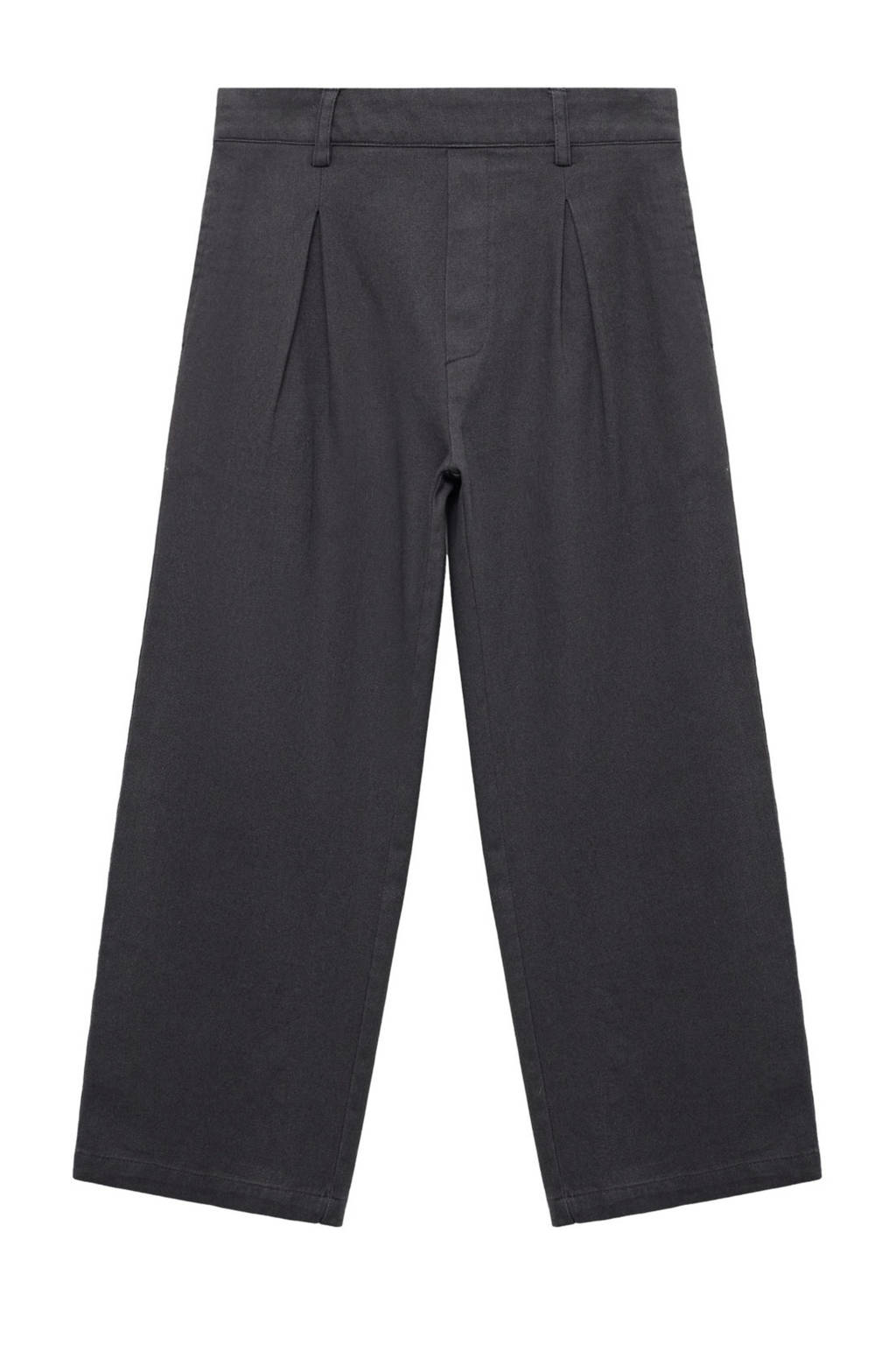 Mango Kids wide leg broek antraciet