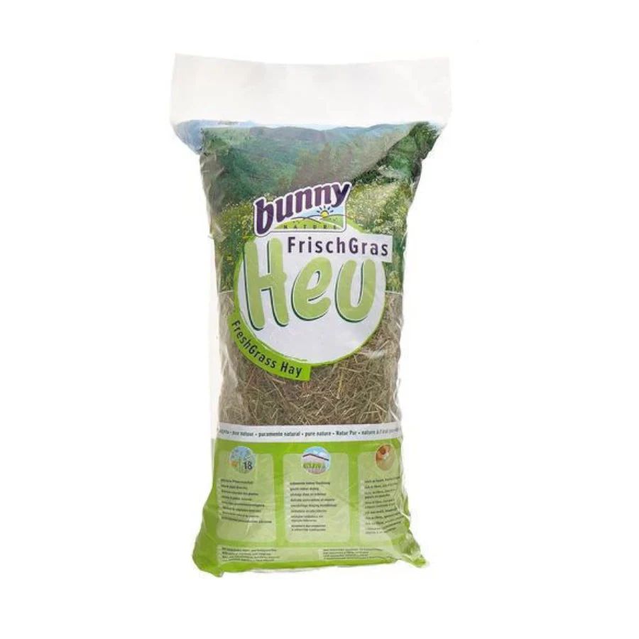Feno de prado Bunny Nature FreshGrass para coelhos anões e roedores.