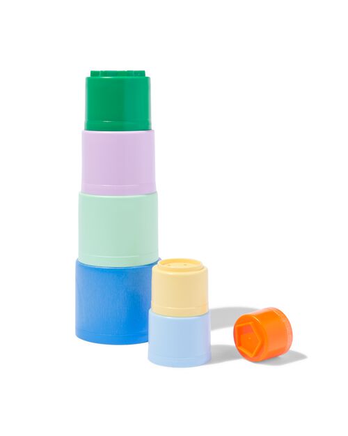 tour d'empilage en bioplastique 7 pièces