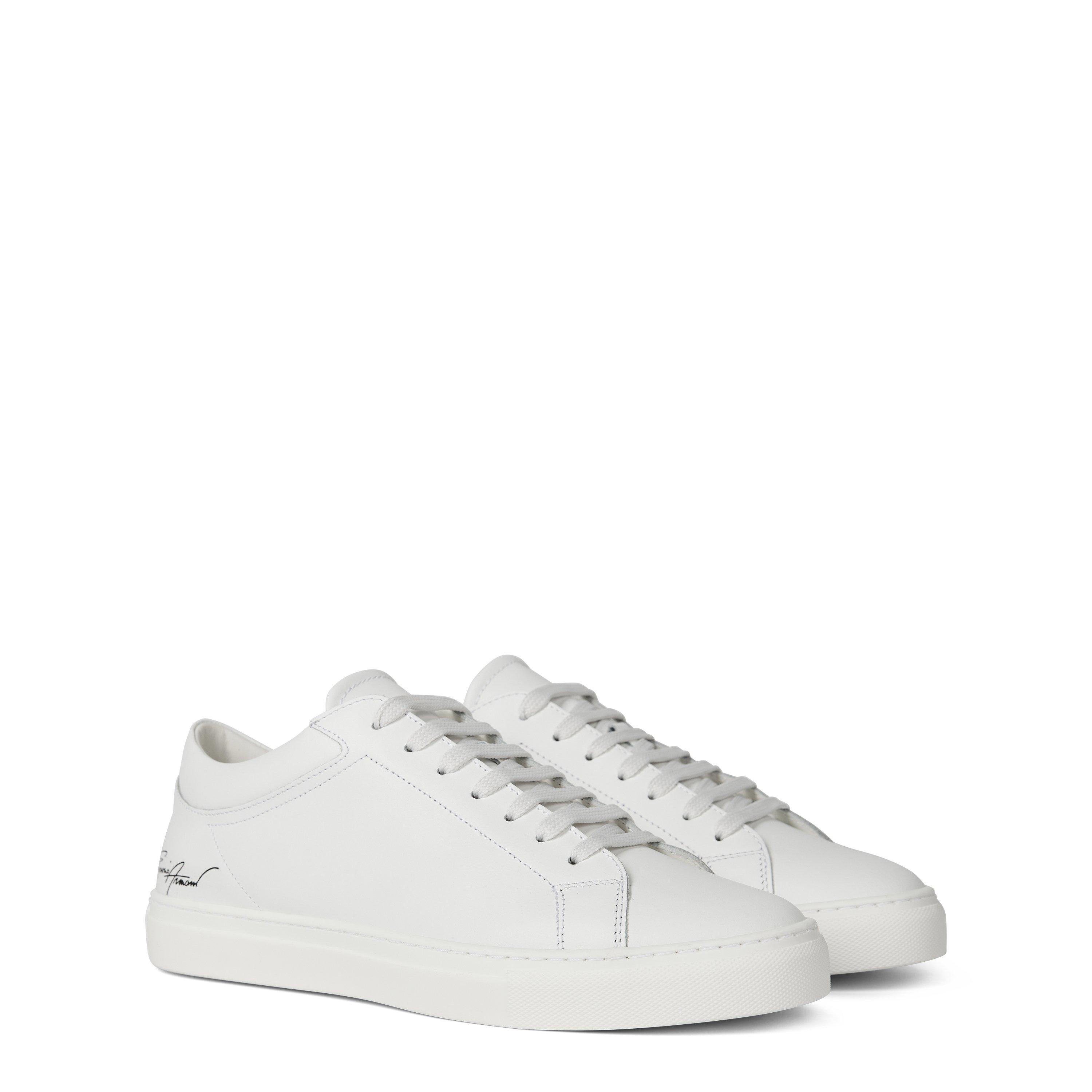 Emporio Armani Leather Sneakers Juniors