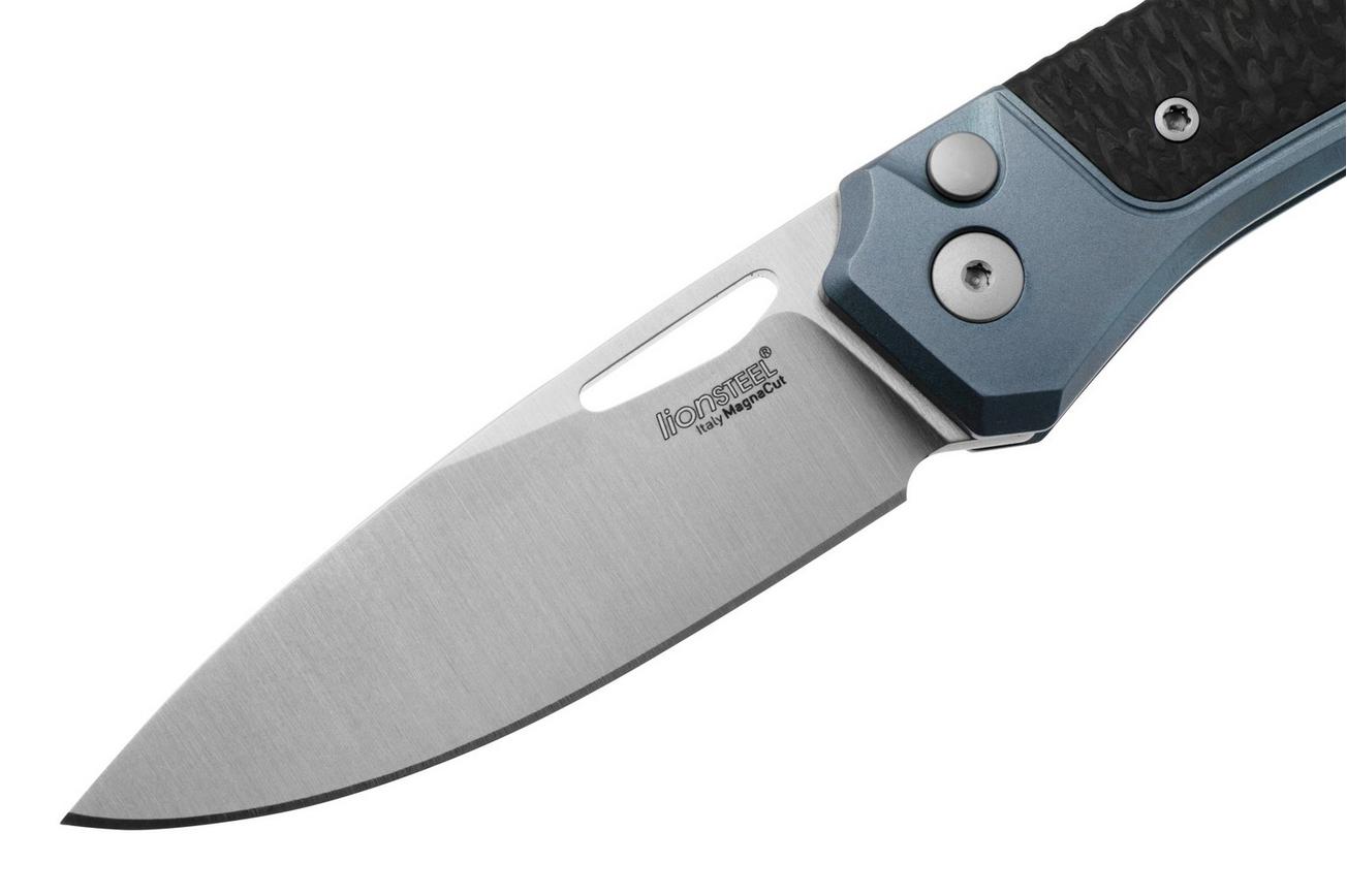 LionSteel Twain TW-BL-CF Blue Titanium, Carbon Fiber, zakmes, Gianni Pauletta design