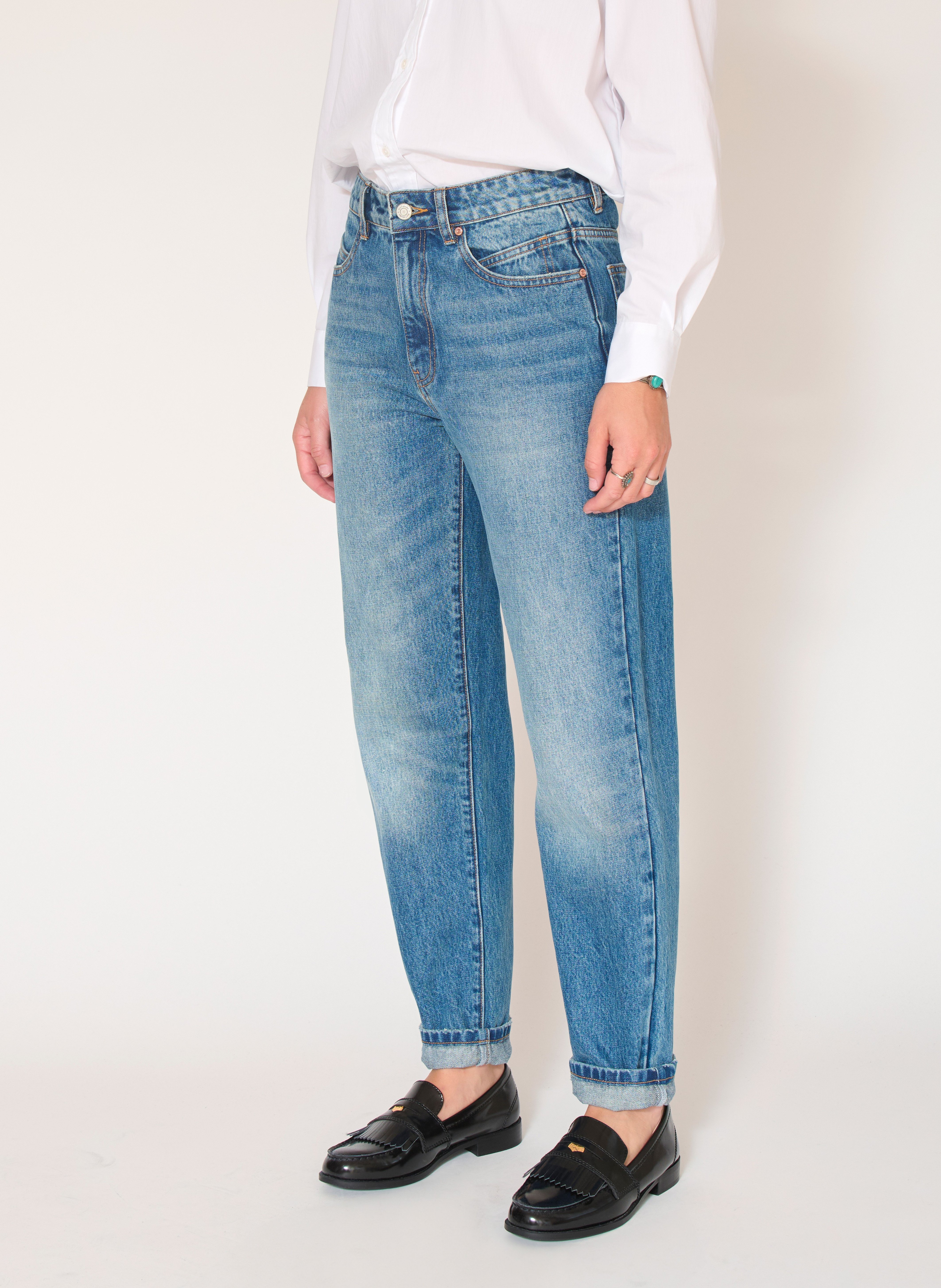THE KELLY AUTHENTIC - Jean droit délavé | Bleu