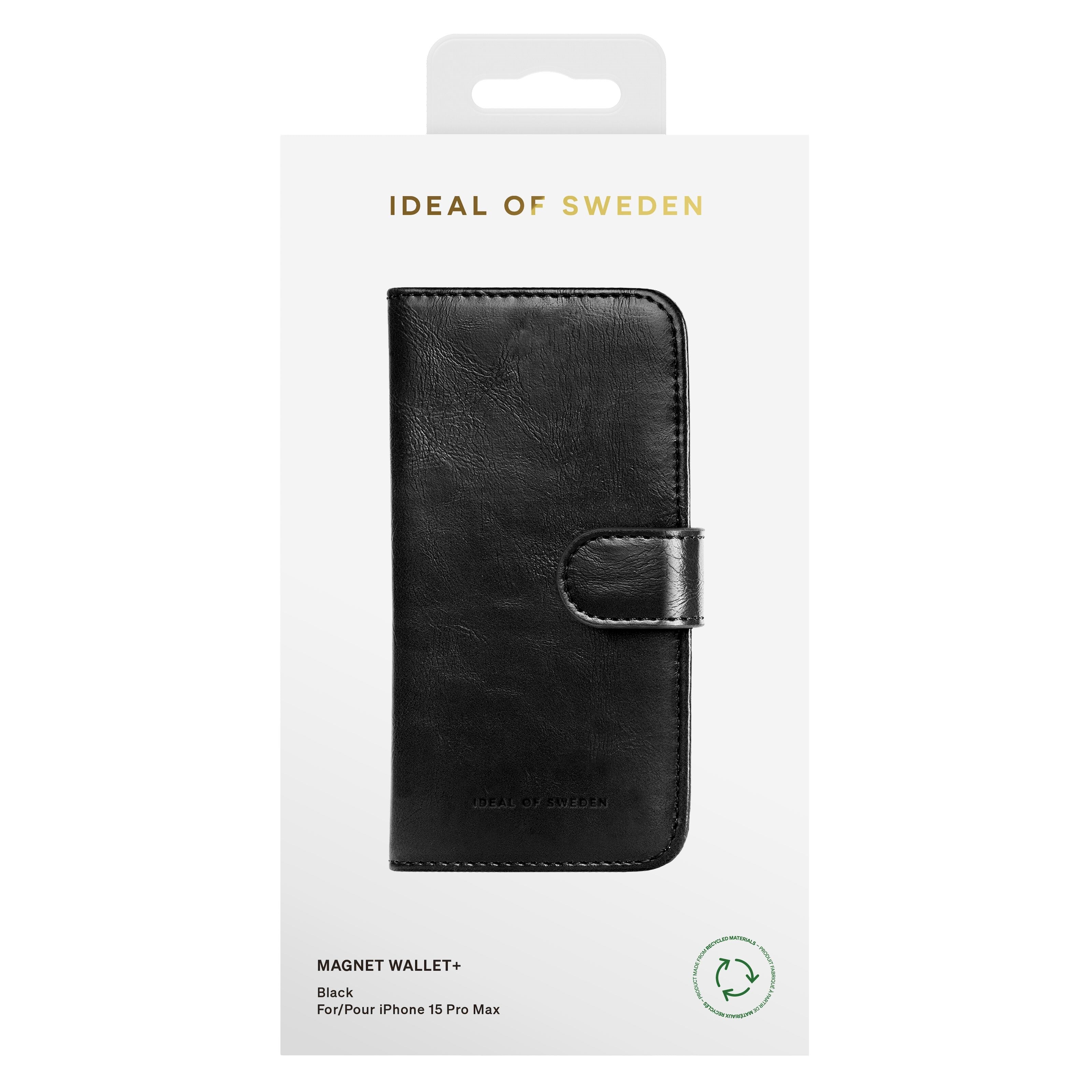 IDEAL OF SWEDEN Magnet Wallet+ for iPhone 15 Pro Max Svart