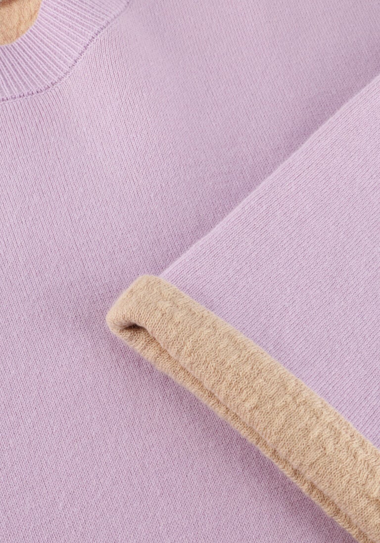 SUMMUM paarse summum trui sweater 3/4 sleeve double face summer cotton knit