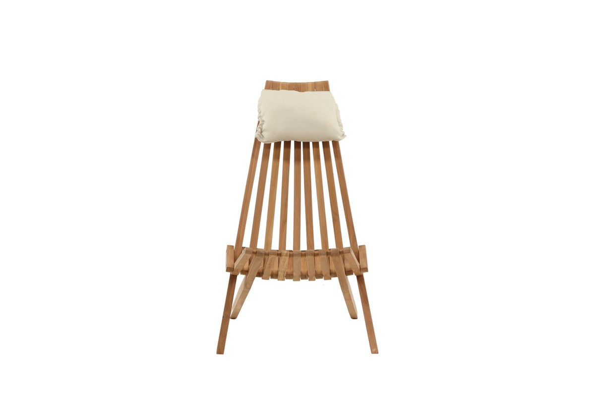 Cream Tuin Loungestoel - Naturel Hout