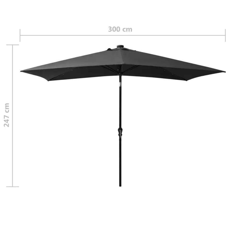 vidaXL - Parasol - Antraciet
